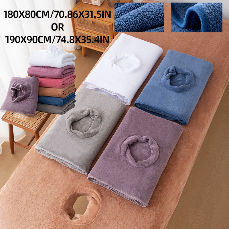 Spa And Wellness Center - 1Pc Beauty Bed Sheet with Hole