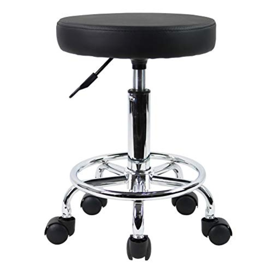 Spa & Wellness Center Hotel Solverde - PU Leather Round Rolling Stool with