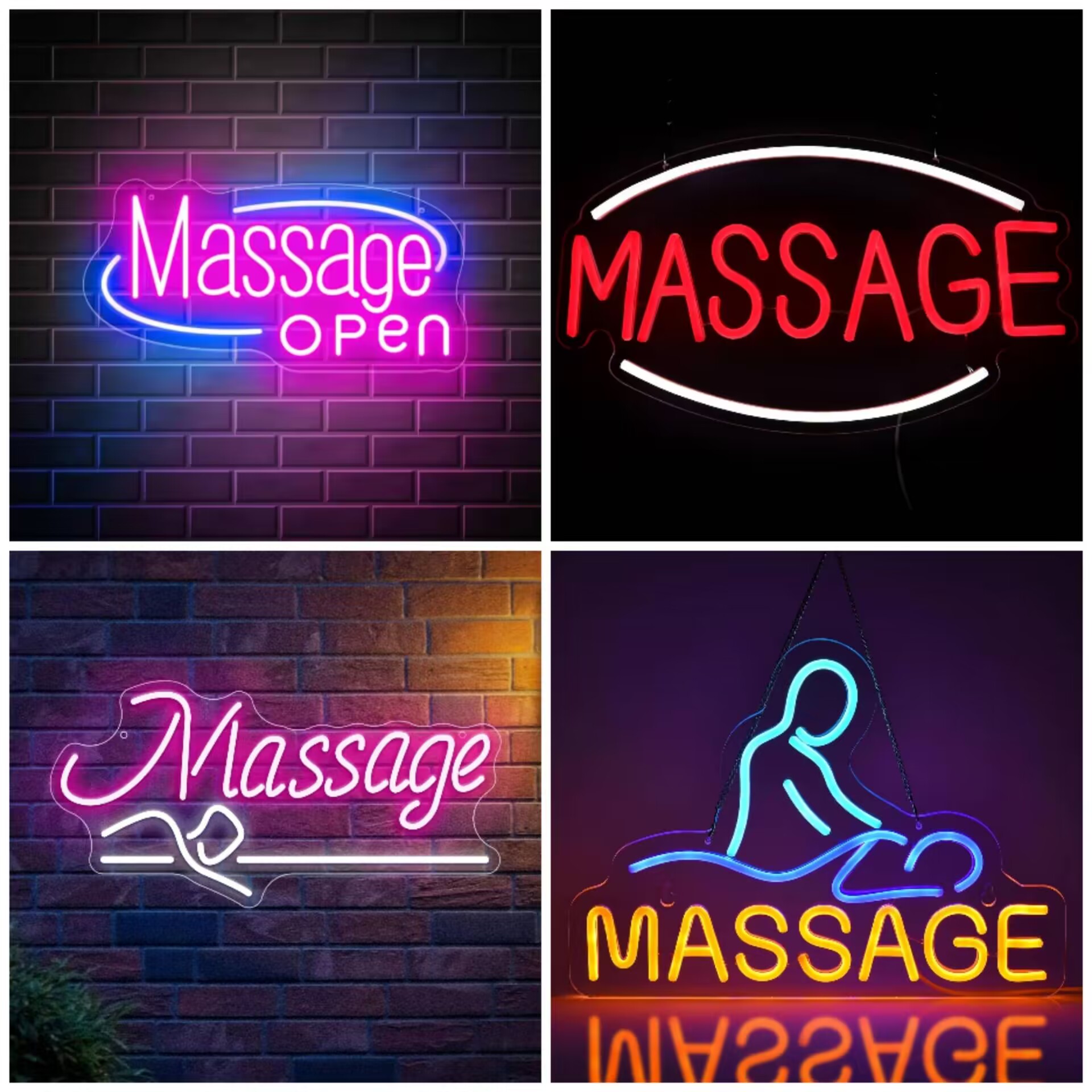 Massage Spa Open LED Neon Sign - Spa And Wellness Center บทวิจารณ์และราคา