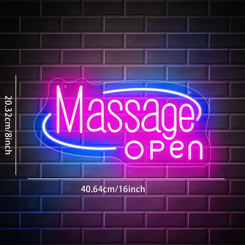 Massage Spa Open LED Neon Sign - Spa And Wellness Center บทวิจารณ์และราคา