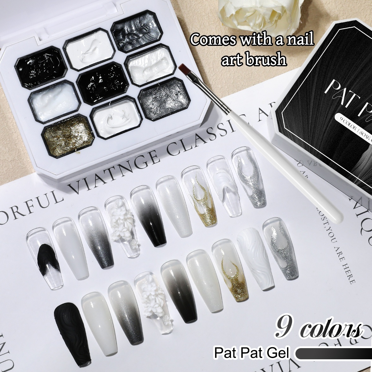 1 set of black and white solid - Waxing Kit Home บทวิจารณ์และราคา