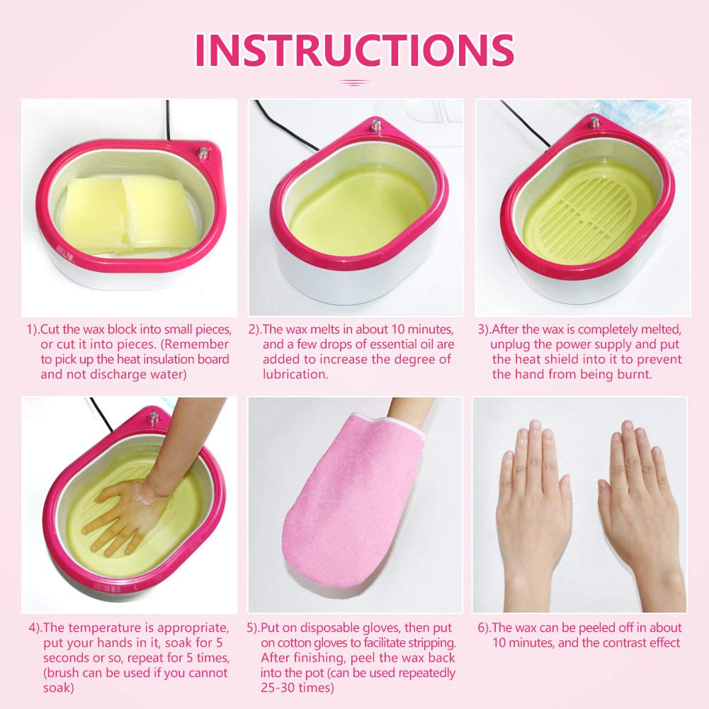 Full Set Paraffin Wax Heater T - Waxing Kit Home บทวิจารณ์และราคา