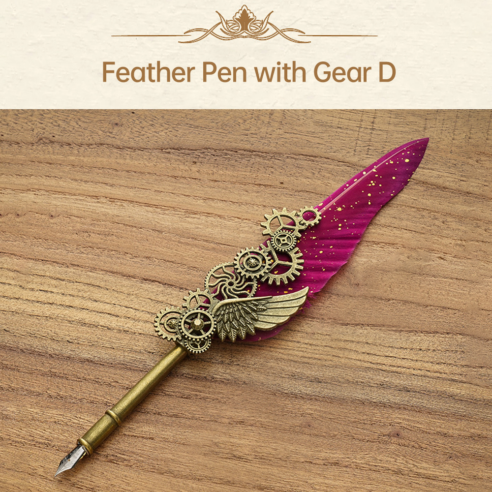 Vintage Feather Pen and Ink Se - Waxing Kit Home บทวิจารณ์และราคา